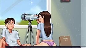 uh summertime saga... jenny's quick camshow had me pleasuring myself too much
