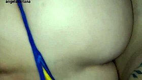 the muscular Brazilian bodybuilder in leggings rips clothes and assfucks her huge gaping ass with monster cock close up
