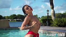 Big Ass Playboy Model Emjay Rinaudo Strips to Stunning Nude Poses