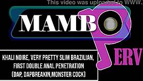 pretty slim brazilian khali noire endures first double anal monster bbc atm