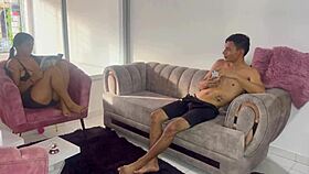 Upset stepsister cheered with intense session