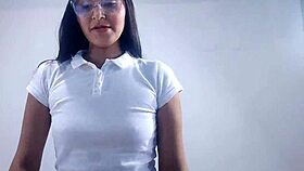 Shy But Very Sexy College Girl Fucking In A Short Mini Skirt