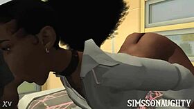 Ghetto black girl gives super head sims 4