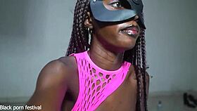 hot skinny ebony nympho with long legs on my cock
