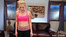 alex legends trainer pounds samantha rones pussy in hot gym fuck