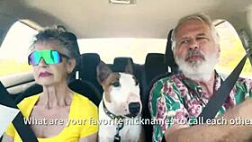 Mature milf chats about sex during car ride