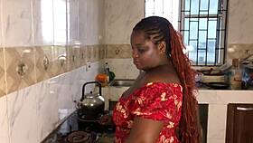 amateur couple records their private kitchen encounter for online sharing