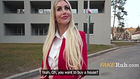 Big booty foreign realtor didnt get offended just said she needed more cash