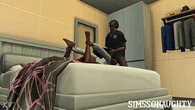 Ghetto black girl gives super head sims 4
