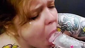 sophia celeste gives extra sloppy blowjob performance