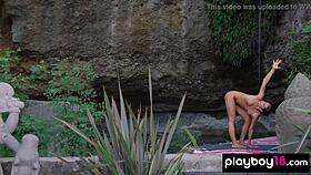 naked milf yoga instructor daniella smith makes her body flexible