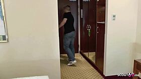 tight teen feels huge cock in hotel