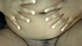 closeup view of wet pussy masturbation
