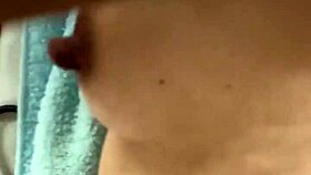 My wifes petite body has sensitive nipples and enjoys raw creampie