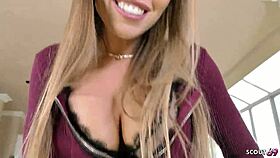 Cum inside and keep fucking for facial with blonde cougar