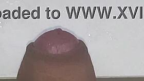 amateur husband enjoys intense solo release at home