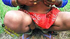 Indian babe enjoys raw jungle sex outdoors