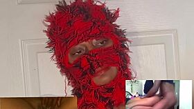 Reaction video ebony squirt while watching xvideos eye rolling orgasms