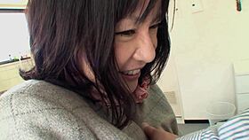 Mature asian brunette makiko nakane enjoys hairy pussy fun with guy