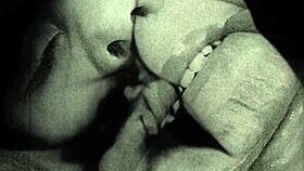 Vintage hairy pussy blowjob session