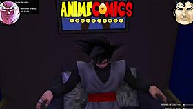 goku black meets the prostitutes