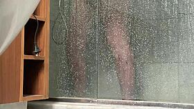bbw caught masturbating in shower