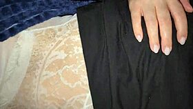 jerking off and cumming on my best friends mom while she sleeps