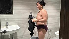 Desi Girl Puja Baby Take Morning Shower
