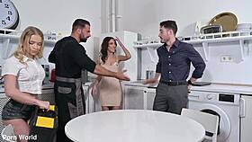 horny babe eva generosi and alexa flexy enjoy a steamy dp threesome gp3408