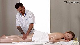 Viju offers massage to customer venera today