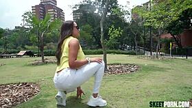 cameron bell shows latina ass on street
