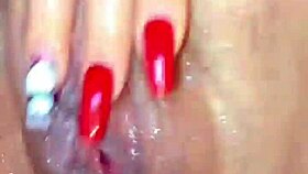 Latina woman solo masturbation session