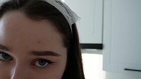 hot naughty maid loves to suck her masters cock