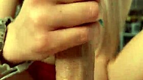 my girlfriend jerked me off close up