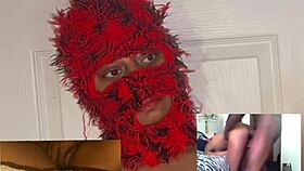 Reaction video ebony squirt while watching xvideos eye rolling orgasms