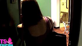 Busty asian ts enjoys hot sex hook up