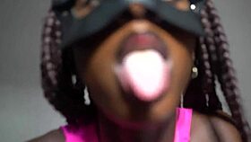 hot skinny ebony nympho with long legs on my cock