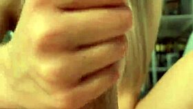 my girlfriend jerked me off close up