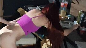 Car mechanic fucks me in garage
