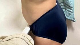My wifes petite body has sensitive nipples and enjoys raw creampie