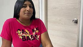 Girl asks for massage to warm big cock