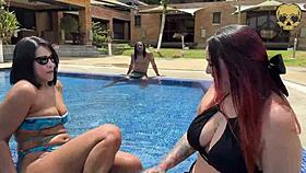foreign partner joins for a threesome experience