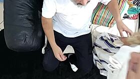 Maid receives punishment with oral focus