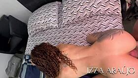 Latina girlfriend loves first anal and cums hard