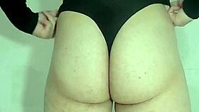 Brasileiro only in panties showing pink hole
