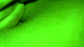 gorgeous girl watches herself in the mirror as she masturbates