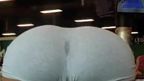 Gym booty gets worked out hard
