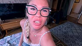 petite teen gets her tight pussy fucked pov