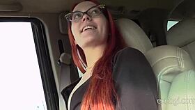 Skinny redhead nora reaches intense climax