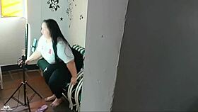 I fuck my curvy stepmom during her video call